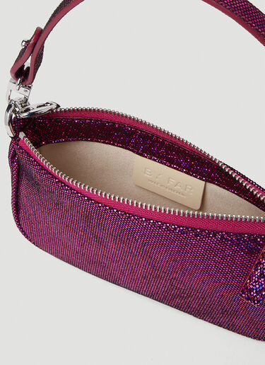 BY FAR Mini Rachel Disco Dot Shoulder Bag Purple byf0251017