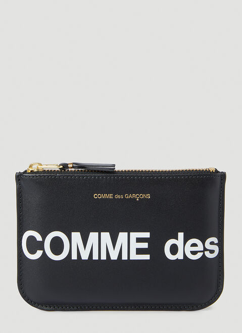 Comme des Garçons Wallet Huge Logo Pouch Bag Red cdw0347011