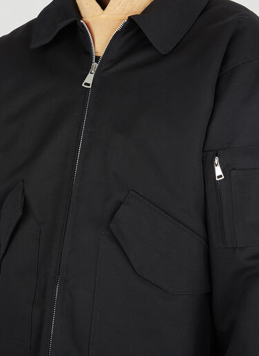 (Di)vision Deadstock Long Split Bomber Jacket Black div0146009