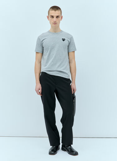Comme Des Garçons PLAY Logo Patch T-Shirt Grey cpl0355007