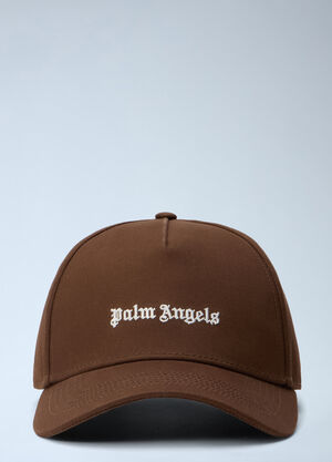 Palm Angels Classic Logo Cap Brown pma0164017