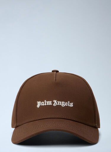 Palm Angels Classic Logo Cap Brown pma0164017