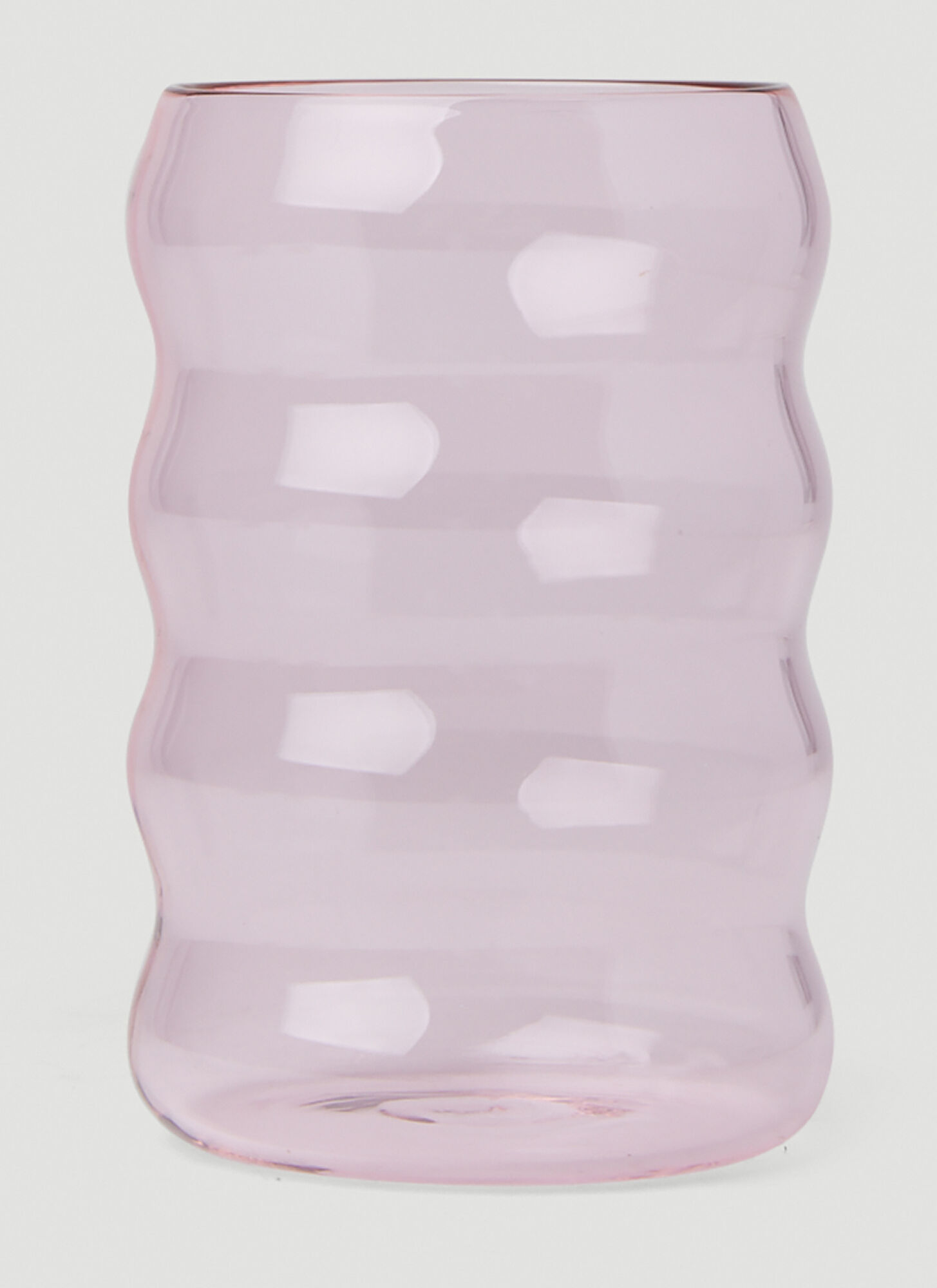Sophie Lou Jacobsen Jumbo Ripple Glass Unisex Pink
