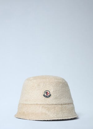 Moncler Logo Motif Bucket Hat Cream mon0263035