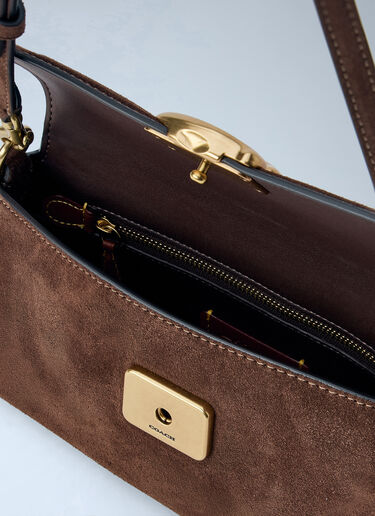 LN-CC® - Coach: Suede Jet Shoulder Bag - Brown Coach Suede Jet Shoulder Bag Brown coa0266021