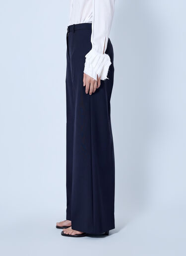 Jil Sander Wide-Leg Tailored Trousers Dark Blue jil0266004
