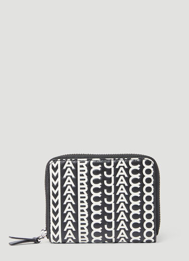 Marc Jacobs The Monogram Leather Zip Around Wallet Black mcj0253032