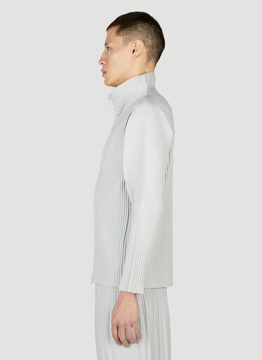 Homme Plissé Issey Miyake 지퍼 재킷 그레이 hmp0152004