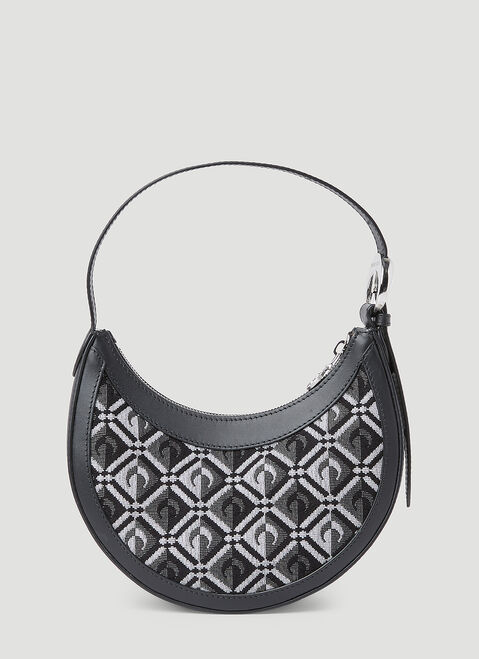 Marine Serre Moon Diamant Mini Eclips Shoulder Bag Black mrs0254008