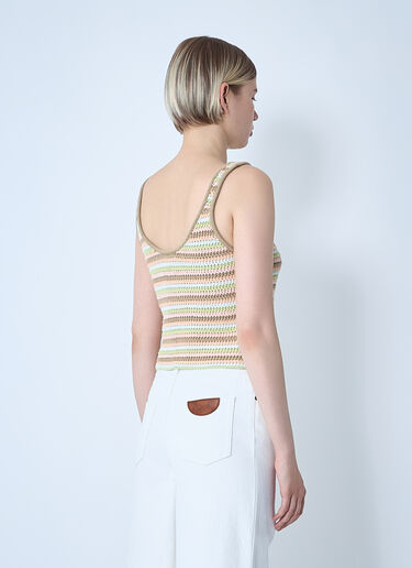 Chloé 크롭 로고 탱크탑  그린 chl0261020