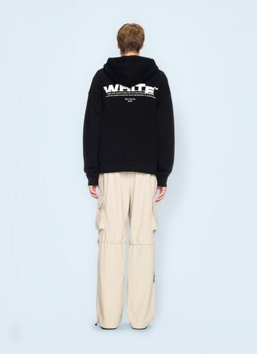 Off-White Off Split Hooded Sweatshirt Black ofw0160092