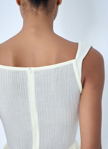 Vivienne Westwood Sunday Draped Mini Dress White vvw0264010