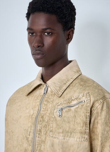 Vivienne Westwood Denim Zip Jacket Beige vvw0164010