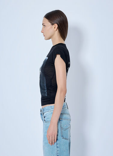 LN-CC® - Balenciaga: Graphic Print T-Shirt - Black Balenciaga Graphic Print T-Shirt Black bal0265015