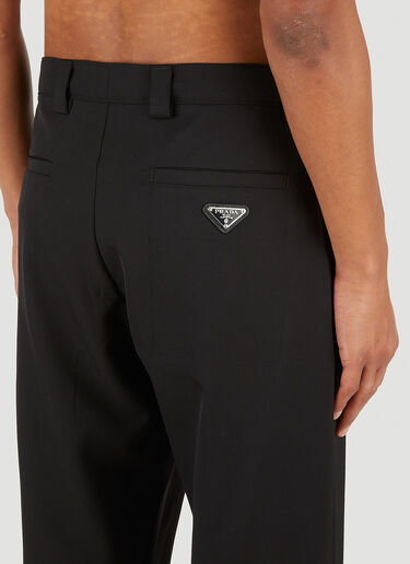 Prada Triangle Plaque Pants Black pra0151009