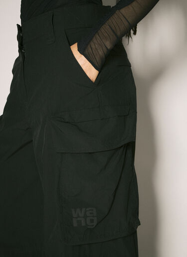 Alexander Wang Logo Cargo Pants Black awg0257005