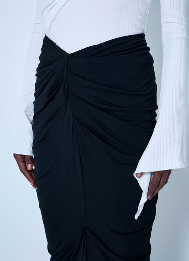 LN-CC® - Entire Studios: Drape Long Skirt - Black Entire Studios Drape Long Skirt Black ent0266015