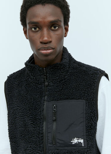 Stüssy Sherpa Reversible Vest Black sts0154004