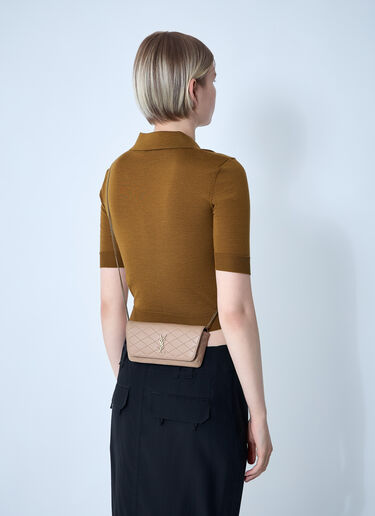 Saint Laurent 가비 체인 폰 거치대 베이지 sla0259086