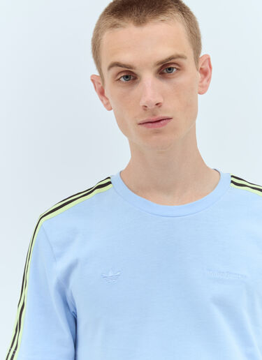 adidas by Wales Bonner Logo Embroidery T-Shirt Blue awb0357005