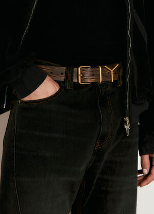 Y/PROJECT Y Leather Belt Black ypr0156003