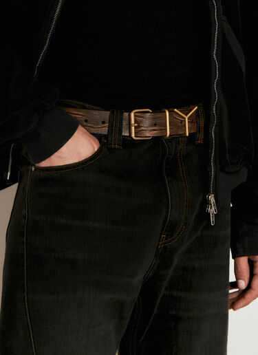 Y/PROJECT Y Leather Belt Brown ypr0156025