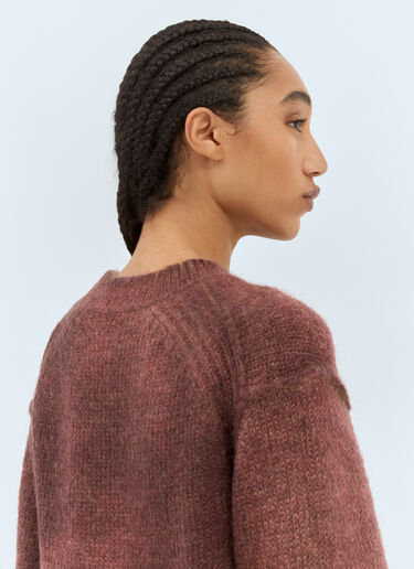 Acne Studios Sprayed Knit Sweater Burgundy acn0258010