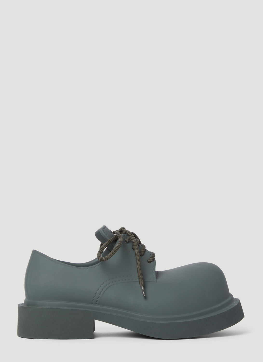 Shop Balenciaga Steroid Derby Shoes In Grey
