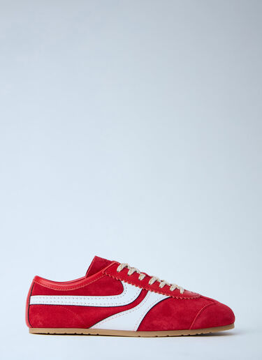 Vintage Suede Sneakers Dries Van Noten Vintage Suede Sneakers Red dvn0263033