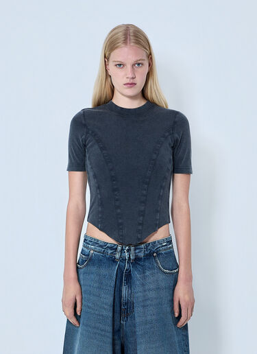 Balenciaga Cotton Jersey T-Shirt Navy bal0263057