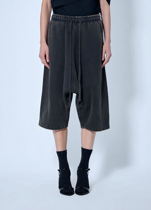 Entire Studios Faded Drop Shorts Dark Grey ent0266025