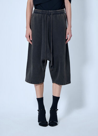 Entire Studios Faded Drop Shorts Dark Grey ent0266025