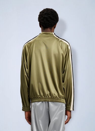 Palm Angels Curved Logo Boxe Track Jacket Green pma0164152