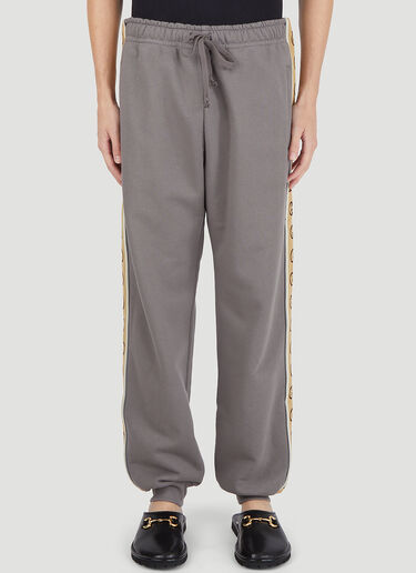 Gucci Contrast-Trim Track Pants Grey guc0145032