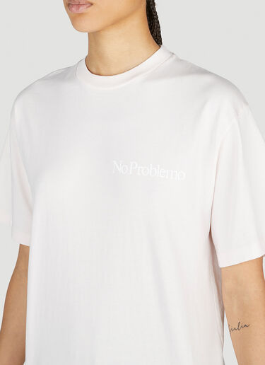 Aries No Problemo Short Sleeve T-Shirt Pink ari0252005