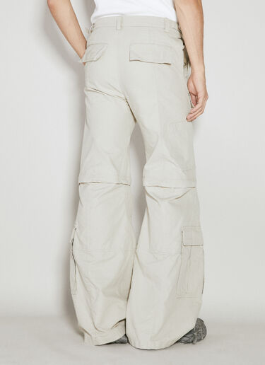 Balenciaga Flared Cargo Pants Beige bal0154007