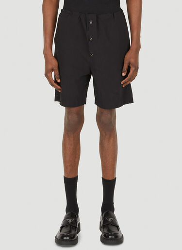 Prada Button Front Shorts Black pra0148017