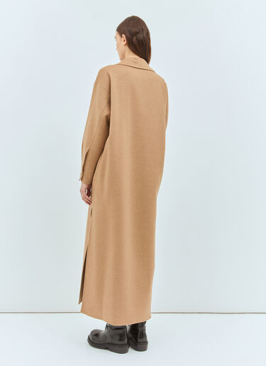 Long Camel Hair Caftan Dress Max Mara Long Camel Hair Caftan Dress Camel max0258036