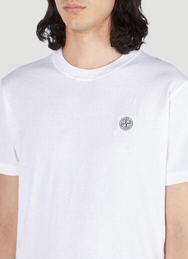 Stone Island Compass Patch T-Shirt White sto0152069
