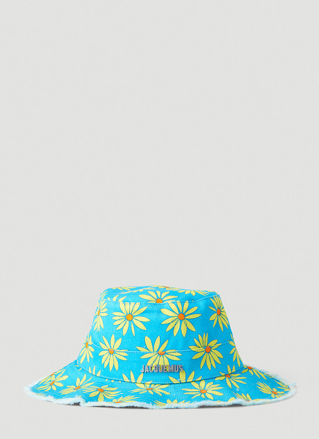 Blue floral bucket hat clearance