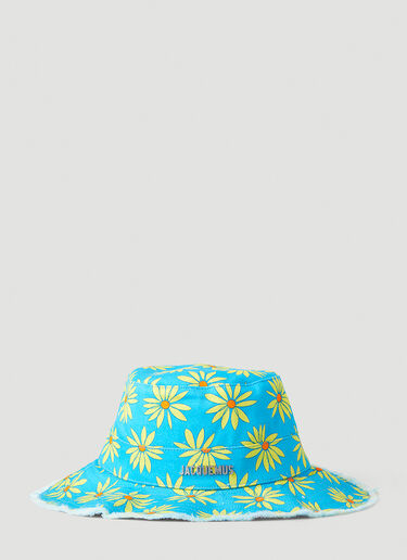 Jacquemus Le Bob Artichaut Floral Bucket Hat Blue jac0148060