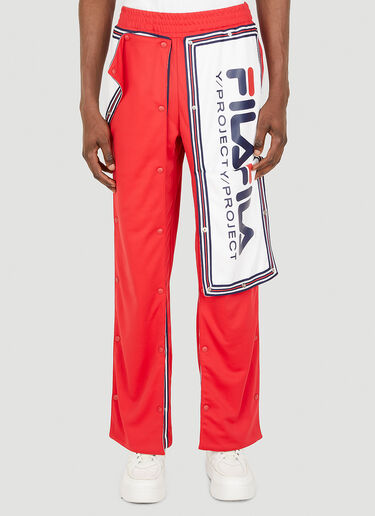 Y/Project x FILA Snap Panel Track Pants Red ypf0348015