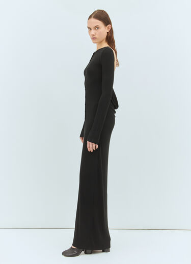 Acne Studios Open Back Maxi Dress Black acn0258007