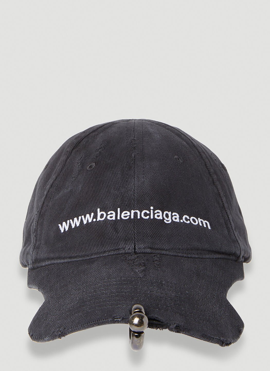 Balenciaga Pierced Website Baseball Cap White bal0253030
