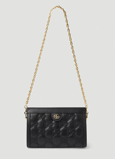 MATELASSÉ CROSSBODY BAG - BLACK