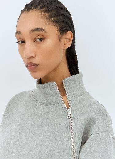 Dries Van Noten Side Zip Sweatshirt Grey dvn0258019