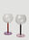 Sophie Lou Jacobsen Bilboquet Set of Two Wine Glasses Multicolour spl0351014