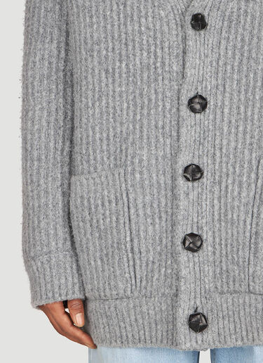 Bottega Veneta Knit Cardigan Grey bov0153011