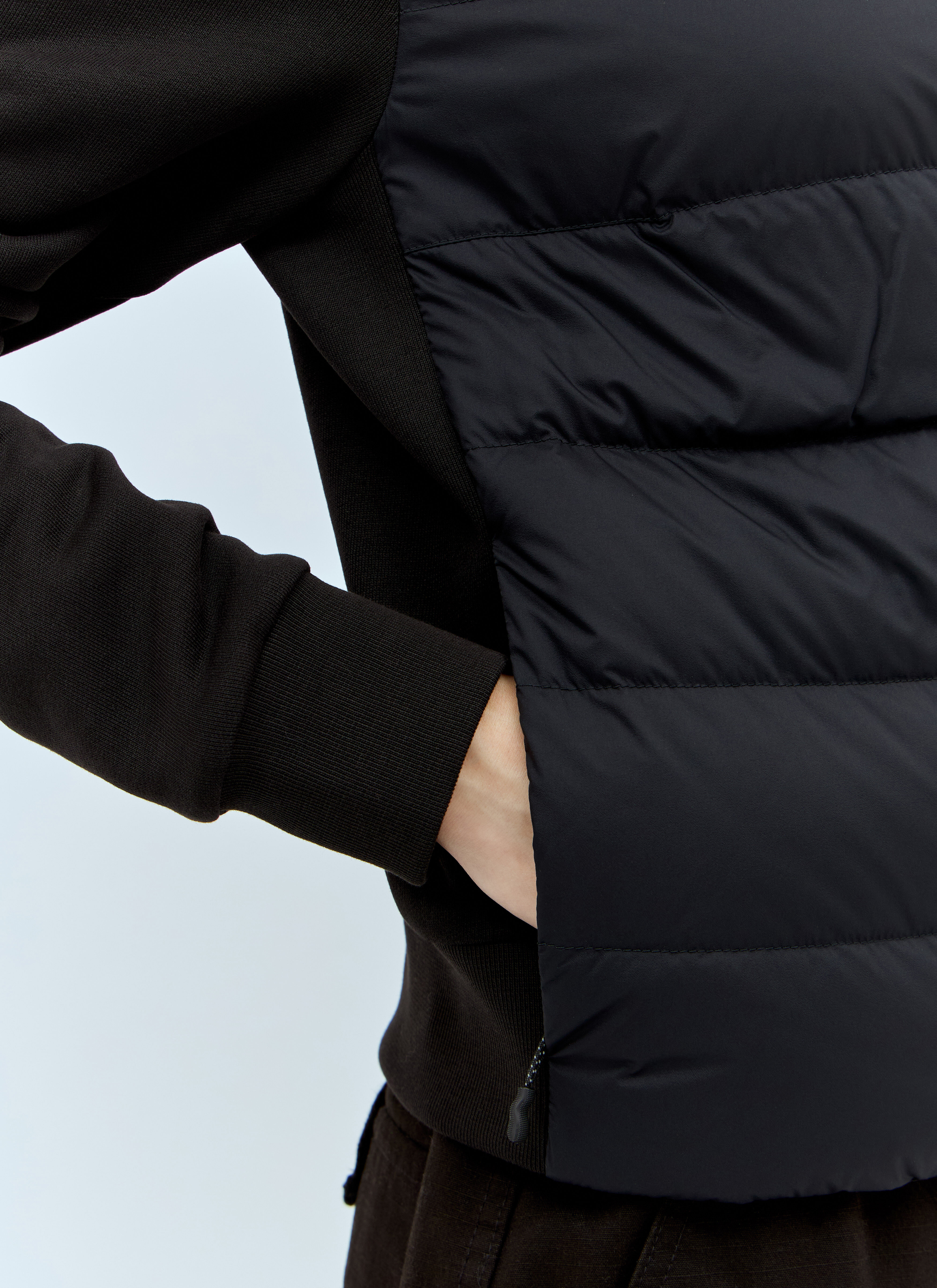 Moncler レディース パデッド ジップアップ カーディガン の Moncler レディース パデッド ジップアップ カーディガン の