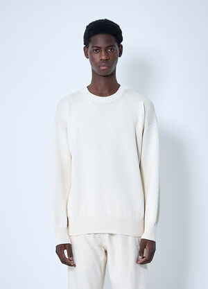 MHL Cross Over Crew Dry Sweater White mhl0160003